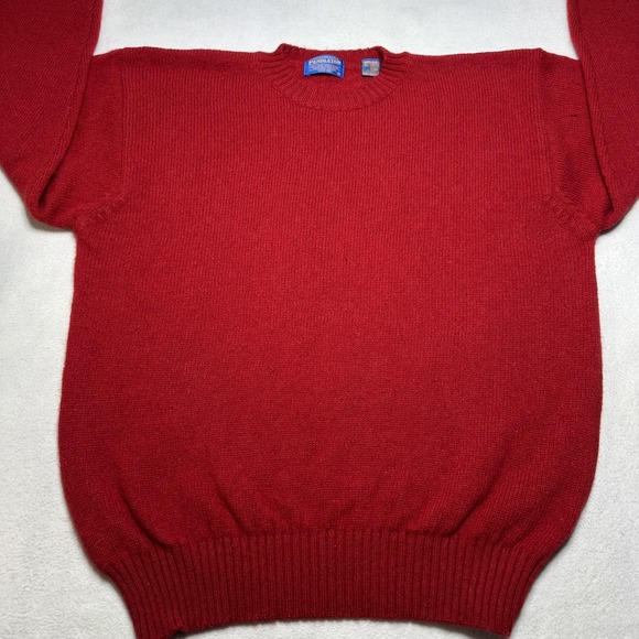 Pendleton Other - Vintage Pendleton Sweater Mens Large Red Shetland Wool Crewneck Knit Pullover